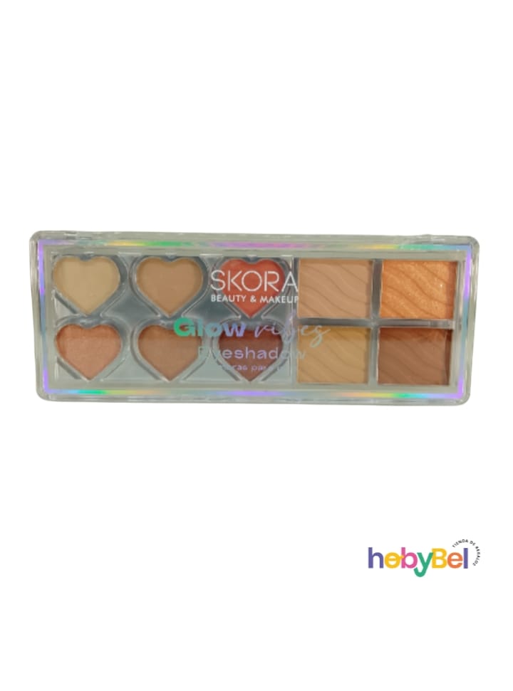 Sombras para ojos combinadas x10 tonos x1u (39551U)