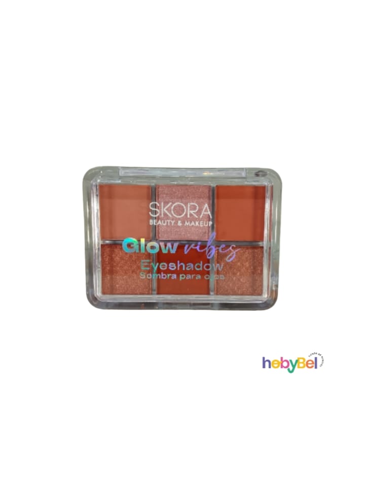 Sombras para ojos combinadas x6 tonos x1u (39614U)