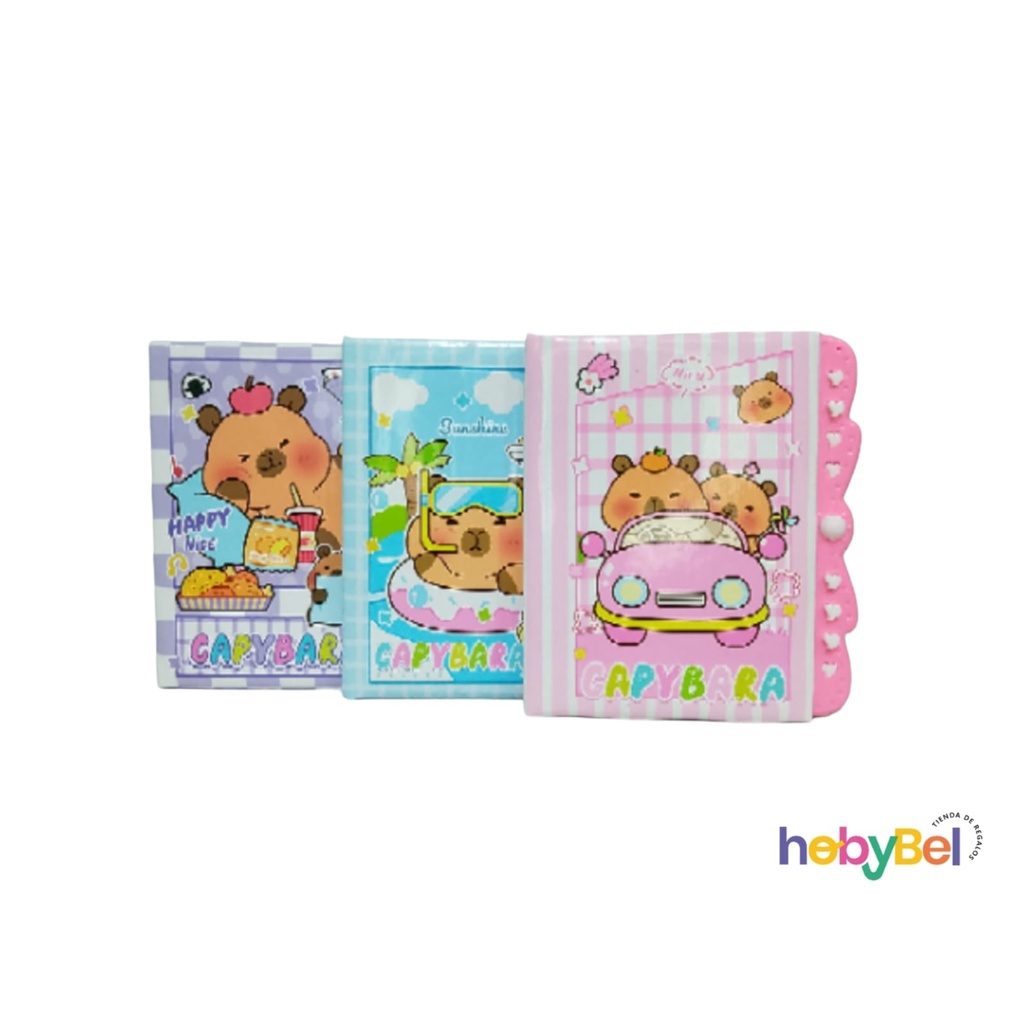 Diario Capybara c/ candado x1u (132494U)