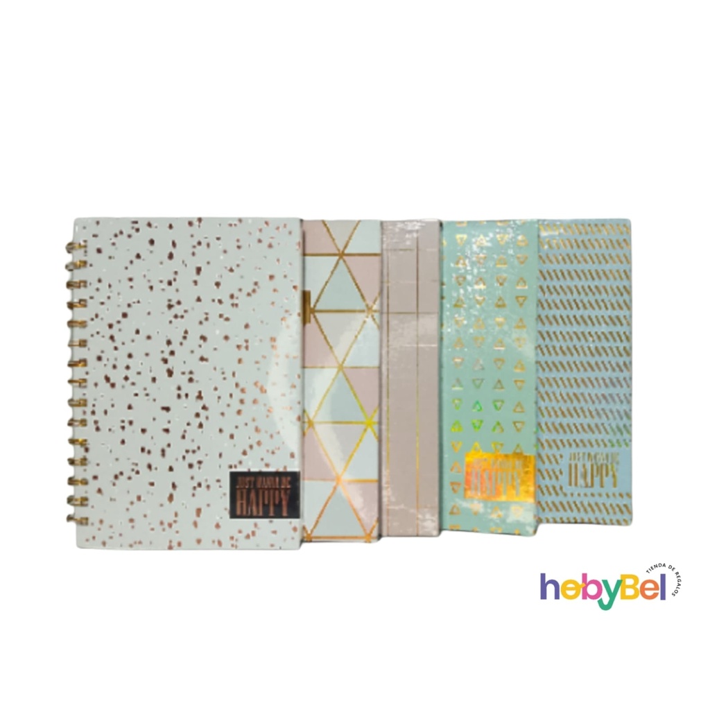 Libreta Happy tapa dura anillado x1u (132482U)
