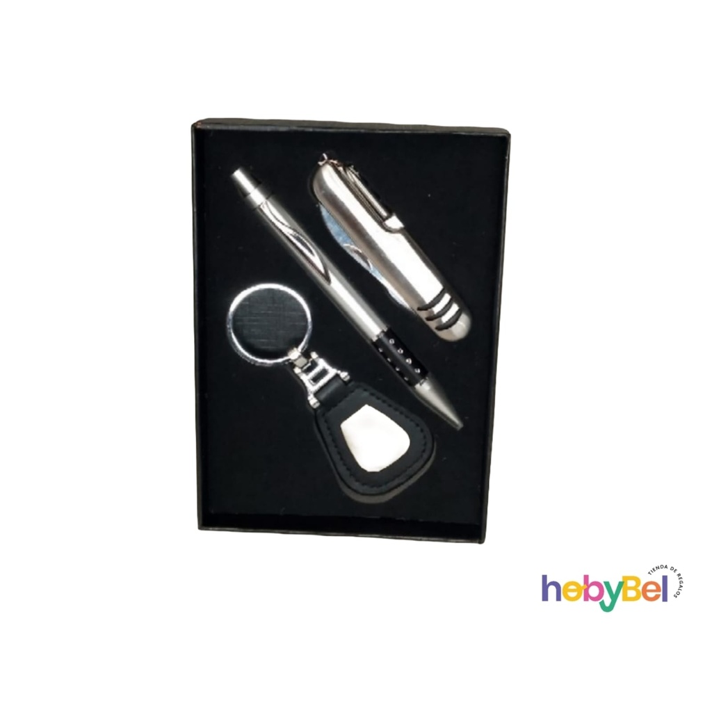 Set Cortapluma, lapicera y llavero x1u (132515U)