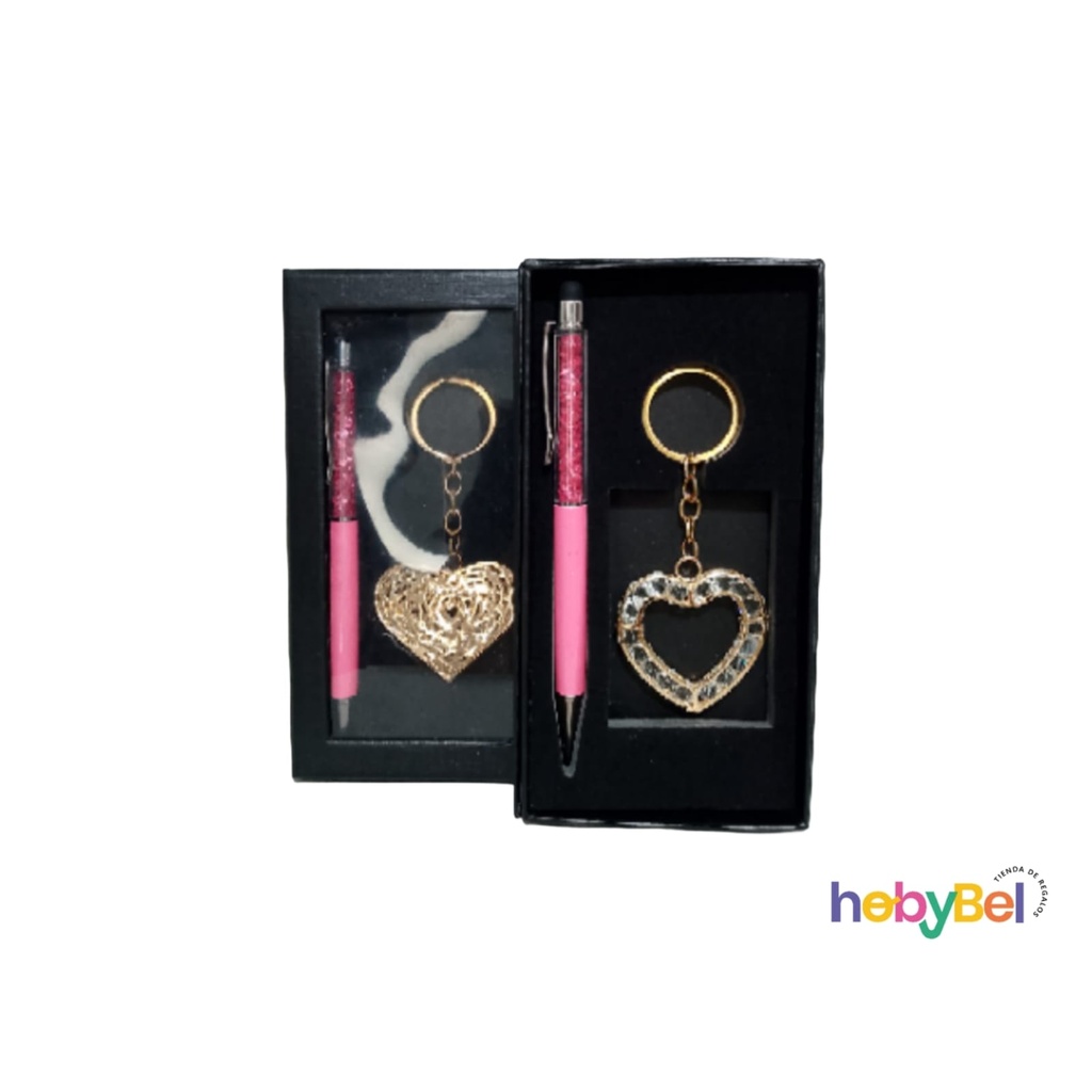 Set lapicera y llavero para dama e/ caja x1u (132521U)