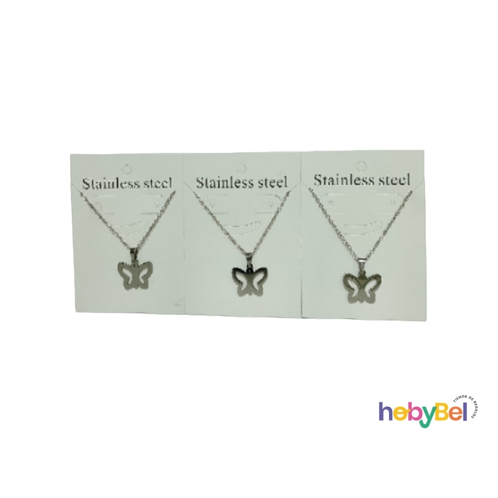 Collar acero Mariposa x1u (126743U)