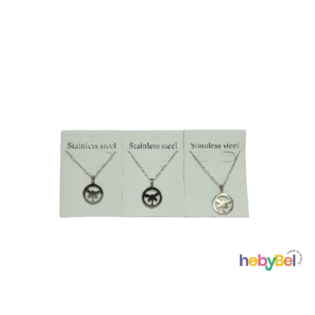 Collar acero Libélula x1u (126683U)
