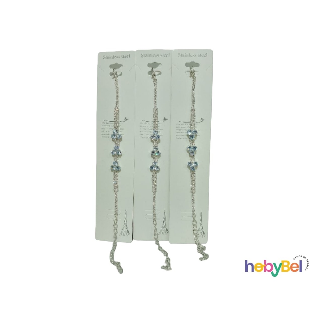Pulsera c/ strass modelos surtidos x1u (126552U)