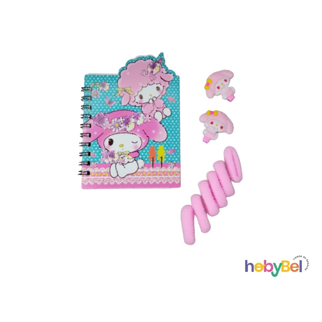 Set para pelo c/ libreta , colero y traba x1u (132810U)