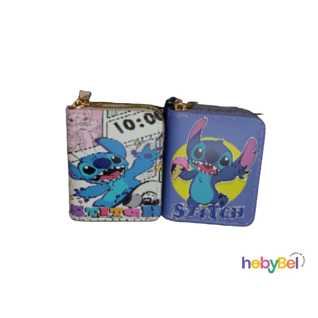 Billetera infantil 2 cierres x1u Stitch (132774U)