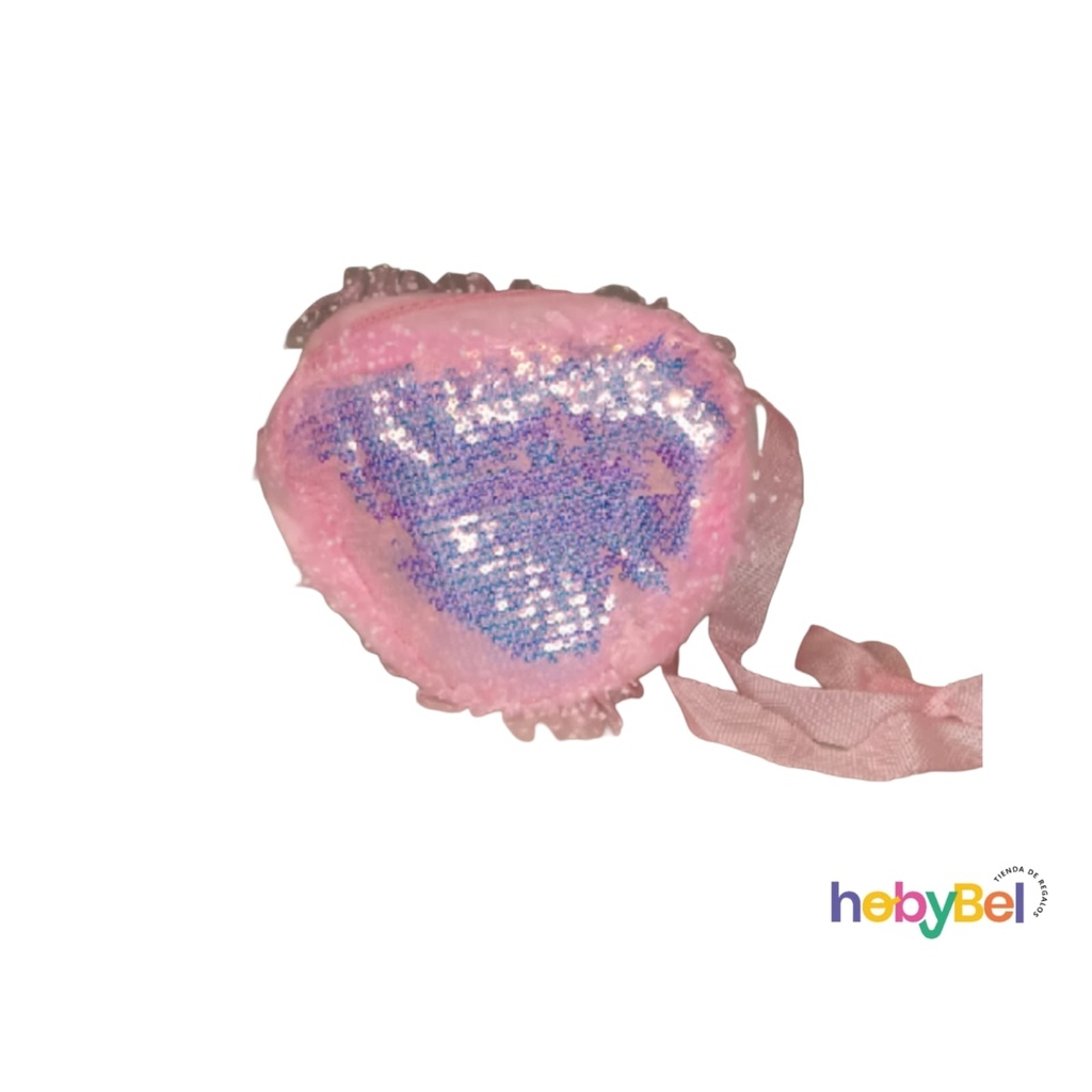 Cartera lentejuelas infantil con tul grande x1u (132873U)