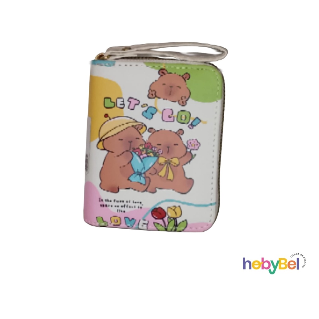 Billetera  infantil 1 cierre Capybara x1u (132772U)