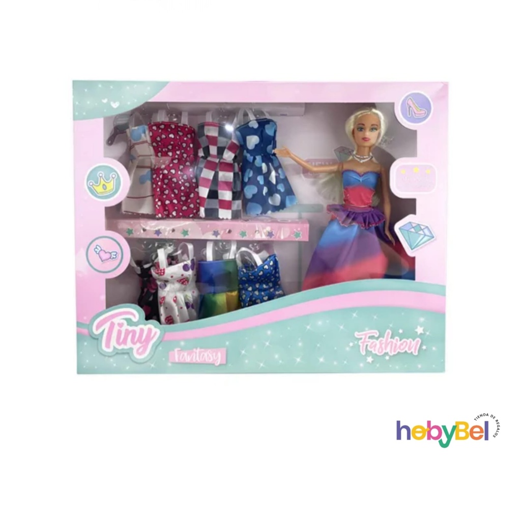Muñeca Tiny Fashion  en caja x1u (131639U)