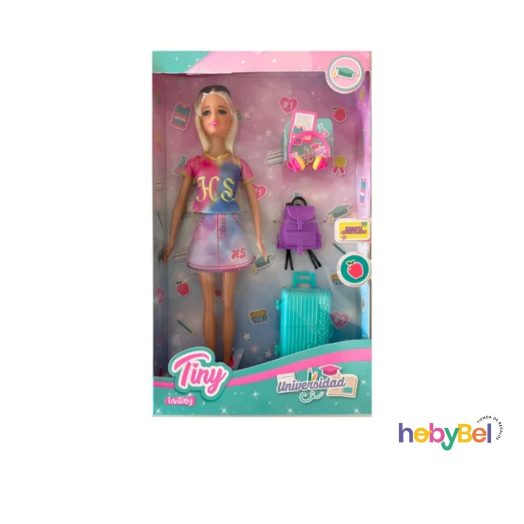 Muñeca Tiny Universidad en caja x1u (131577U)