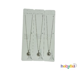 [126791] Collar acero estrella/luna strass x1u (126791U)