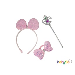 [132798] Set para pelo c/ varita, vincha y coleros (132798U)